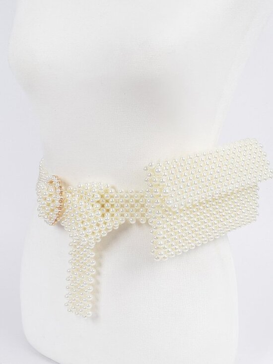 Handmade Faux Pearl Belt Bag main image 2